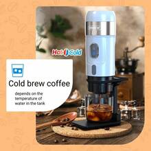 1PC HiBREW Portable Coffee Machine For Car & Home,DC12V Expresso Coffee Maker Fit Nexpresso Dolce Pod Capsule Coffee Powder H4A - Black - View 9