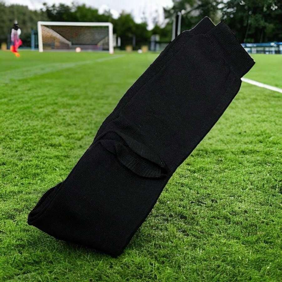 Calcetas Largas Medias de Futbol Soccer Deportivas Diferentes Colores - Negro - Ver 1