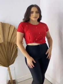 Women T-Shirts - 紅色 - 查看 1
