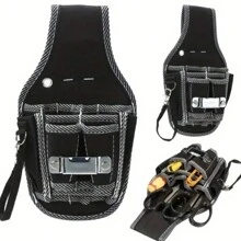 1 Miếng Công cụ Túi bảo quản , Túi Cái vặn vít , Eo Công cụ Cái túi , Đứng Cái túi , Công cụ Thắt lưng , Thực tế Công cụ , Dễ Đến Mang , Bền chặt Và Mạnh mẽ , Có thể mang đi Công cụ Túi đeo lưng , Dễ Đến , Tăng tốc Làm việc Hiệu quả - màu đen - Xem 4
