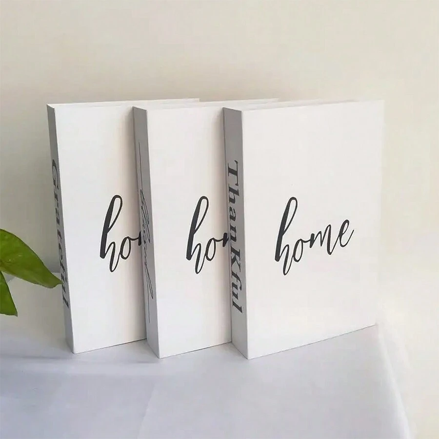 Bộ 3 đồ trang trí sách giả thời trang, Sách trang trí sang trọng, Trang trí phòng khách Sách giả Trang trí nhà cửa, Đồ trang trí sách giả có ngăn lưu trữ, Sách để bàn cà phê Sách trang trí phong cách hiện đại, Sách trưng bày xếp chồng, Đồ dùng học tập (Không bao gồm dây thừng) Đồ dùng thiết yếu cho Giáng sinh, Quà tặng Giáng sinh, Quà tặng Valentine