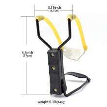 Resortera Ambidiestra Manual Profesional Con Soporte Flecha - Negro - Ver 5