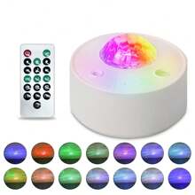 Led投影機銀河星空投影燈bt控制北極光臥室家居房間裝飾夜燈星光音樂led夜燈 - 彩色 - 查看 10