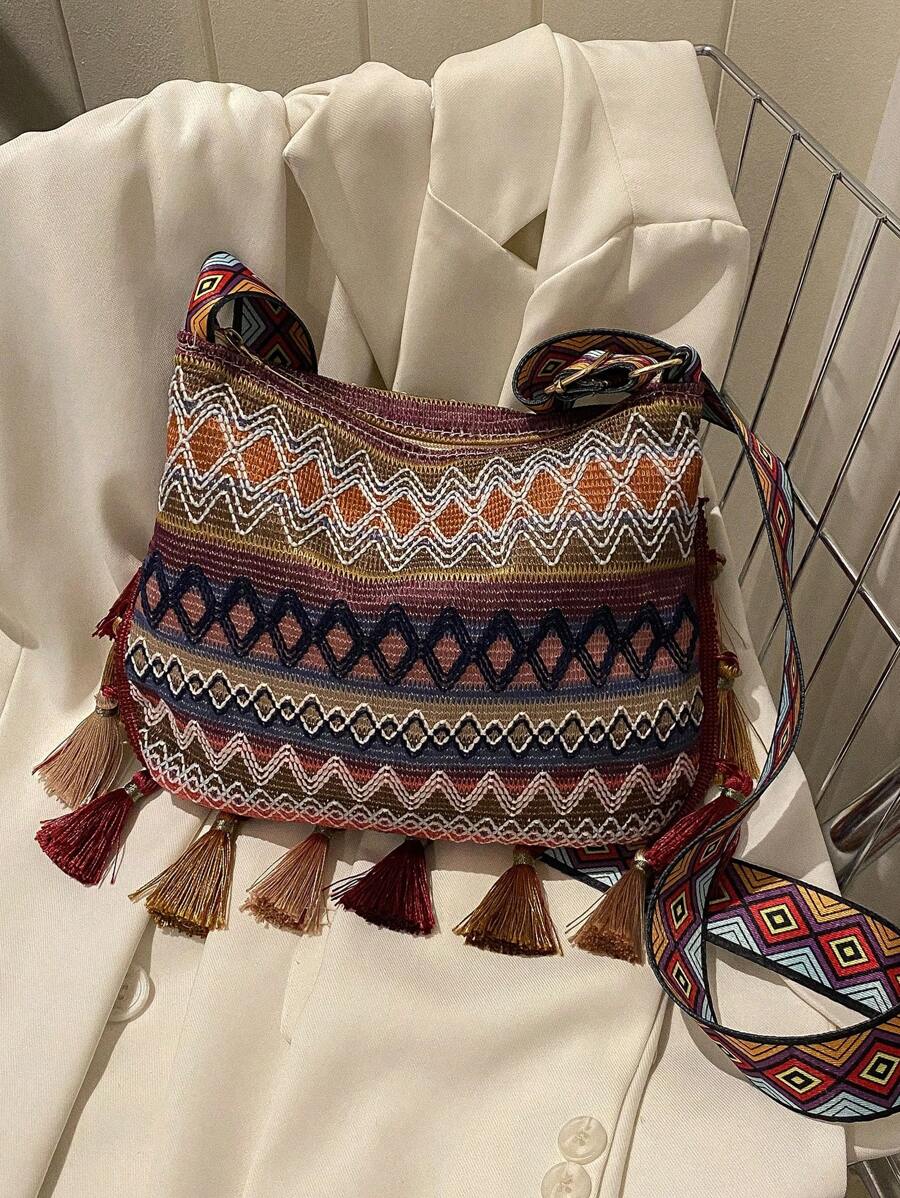 時尚的新款多色大容量多功能肩背袋,非常適合巴西狂歡節和聖帕特裡克節 - 咖啡棕 - 查看 1