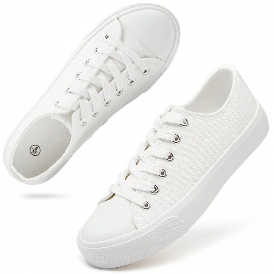 Zapatos casuales de mujer Lazada Guay Glamour Deportivo Vacación Miedoso De moda - mono blanco - Ver 1