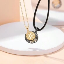 1入組s925純銀鋯石太陽吊墜情侶項鍊女式情人節禮物珠寶 - 太陽項鍊-女款 - 查看 3