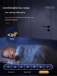 車用及家用高功率無線小型吸塵器,便攜手持式新能源車用吸塵器,無線強力手持式吸塵器,車輛和家庭清潔 - 黑色 - 查看 6