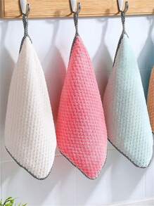 1 Pc Kitchen Cleaning Rag, Microfiber Cleaning Rag, Suitable For Kitchen, Restaurant, Room,Bathroom - Red - View 1