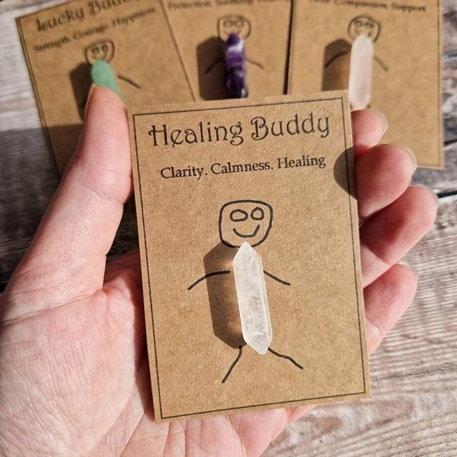 1 件可愛的水晶禮物。幸運水晶。水晶代表幸運/治癒/平靜。友誼水晶。想著你。水晶禮物祝你好運。 - 白色 - 查看 1