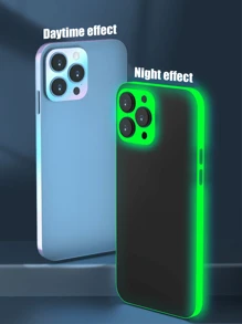 3pcs Colorful Luminous Phone Frame Protector + Lens Decorative Sticker Compatible With IPhone 12/13/14/15/16 Pro Max Series, Self-Healing, Anti-Fingerprint, Scratch-Resistant, Waterproof
