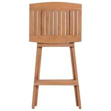 Folding Bar Stools 4 Pcs Solid Teak Wood - Brown - View 4