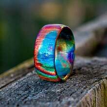 1pc Bohemian Style Rainbow Ring, Fashion Accessory Suitable For Men And Women's Everyday Wear - Colorful - View 2