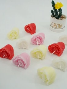 2 件裝禮品套裝心形香氛蠟燭,適合用作香,適合任何裝飾,完美的情人節禮物 - 黃色 - 查看 6