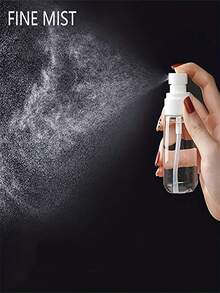 6入組超細霧噴霧瓶,便攜式可裝酒精、爽膚水、化妝品和旅行裝備,適用於護膚和樣品瓶 - 超細霧小噴瓶(透明) - 查看 8