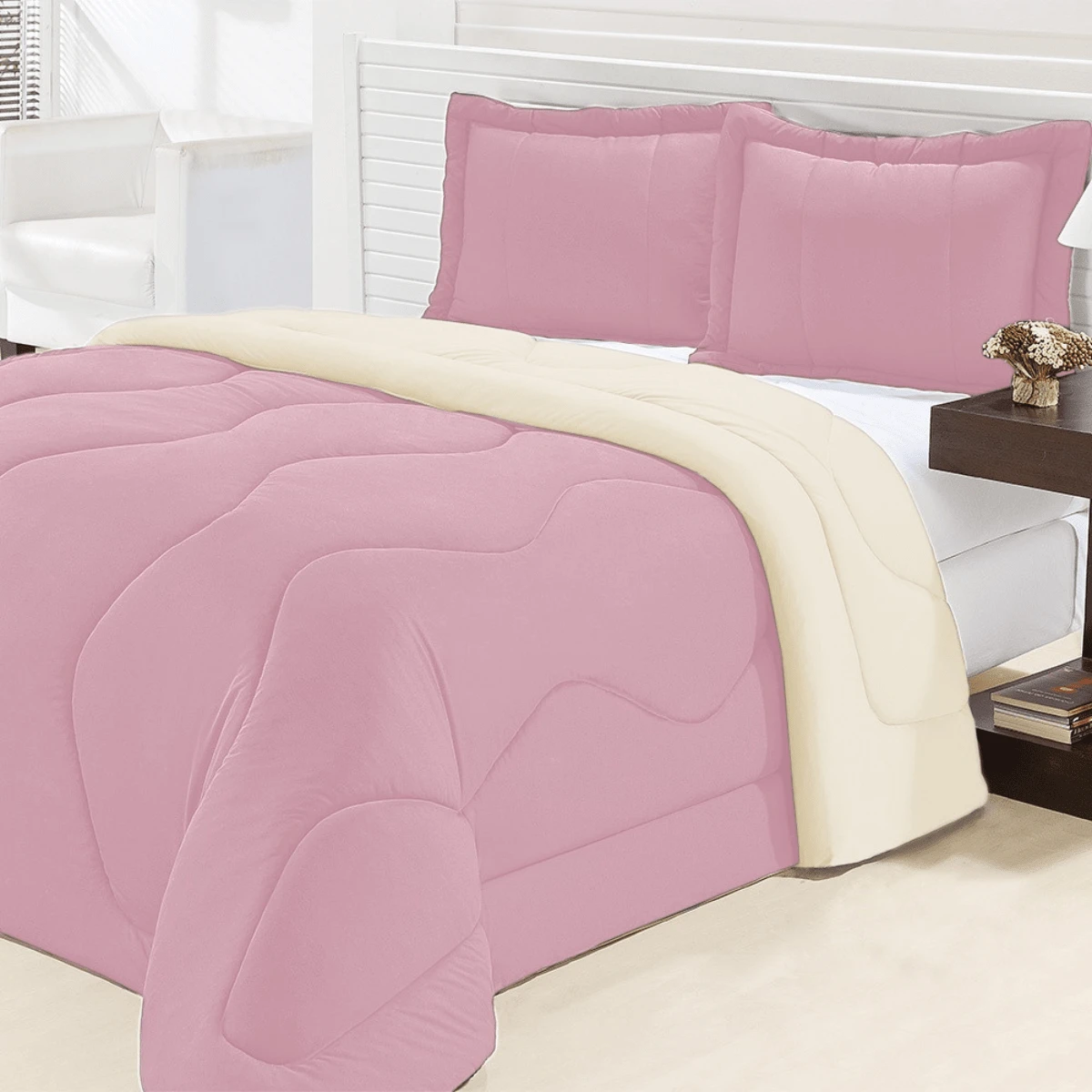 Comforter Sets - Rosa con Paja - View 1
