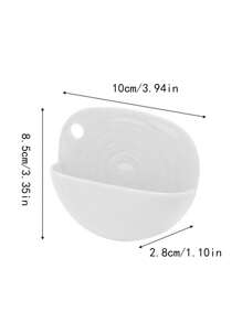 1pc Mini Portable Multifunctional Laundry Washboard, Suitable For Travel And Home Use - White - View 2