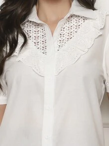 Women Blouses - 白色 - 查看 4