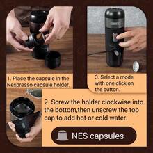 1PC HiBREW Portable Coffee Machine For Car & Home,DC12V Expresso Coffee Maker Fit Nexpresso Dolce Pod Capsule Coffee Powder H4A - Black - View 10