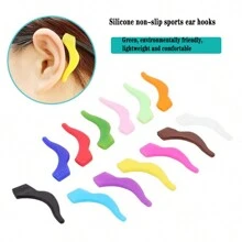 1對眼鏡配件眼鏡腿矽膠耳墊,防滑,大號勾耳,眼鏡運動握把,男女通用可愛時尚創意禮物 - 彩色 - 查看 4