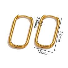 2pcs Stainless Steel Rectangular Geometric Earrings Fashion Simple DIY Earrings Jewelry Accessories - Rectangular Earrings - View 17