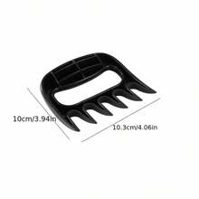 2pcs Meat Claws For Shredding Pork, Chicken And Beef, Bbq Meat Chopper, Heat-Insulated Kitchen Tools, Perfect For Home And School - Black - View 2