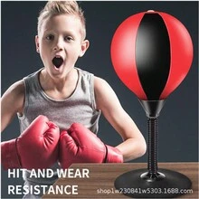 1入組兒童pu桌面拳擊套裝- 速度球,沙袋,拳擊練習工具,減壓玩具 - 兒童桌面拳擊套 - 查看 5