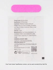 使用BEGAVET 10入組100%獨特手工製作的長閃爍假指甲與3D寶石升級你的外觀，適合女孩，易於裝配，適用於派對和日常美甲用品 - 金色 - 查看 5