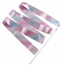 1pc 1M/2M Optional Twinkling Star Rhythmic Silk Dance Ribbon With Glittering Effect, Gymnastics Training Tool - Color - View 1