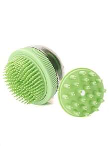 寵物沐浴刷,太空艙設計,可充電,帶有洗髮水分配器,適用於貓狗 - 綠色 - 查看 1