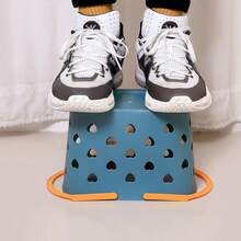 1pc Portable Heart Shaped Bath Toy Organizer, Bathroom Handheld Storage Basket - Blue - View 4