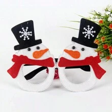 (1入) 2024新年頭飾，假日派對裝飾，頭飾，聖誕樹馴鹿眼鏡架 - 彩色 - 查看 3