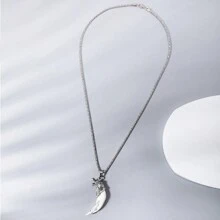 1件炫酷的狼牙頸鏈,適合8到16歲的男孩 - 彩色 - 查看 2