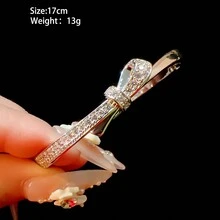 3pcs/Set Cubic Zirconia Paved Geometric Bangle, Minimalist & Versatile Bracelet With A Touch Of Luxury - Silver - View 5