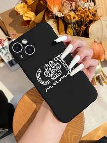 1入組貓爪設計黑色iPhone手機殼 - 彩色 - 查看 1