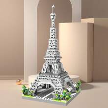 1765pcs Eiffel Tower Architecture Building Blocks For Boys And Girls, Miniature Ornament For Birthday And Christmas Gift - Tower 1765PCS - View 1