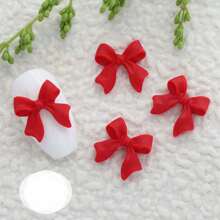 50pcs Resin Bows & Streamers 3d Nail Art Decorations With Rhinestone Nail Accessories DIY Nail Charms Nail Gems Nail Supplies