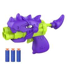 1pc Soft Bullet Toy Dinosaur Shooting Gun, Left Wheel & Suction Cup Detachably, Random Color - Multicolor - View 6