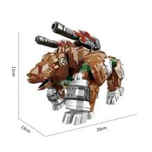 犀牛騎士變形機甲機器人動物模型（含合金）2種變形,1件 - 犀牛騎士 變形機甲 - 查看 4