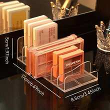 1個眼影和護膚產品透明化妝品收納架-臥室化妝品收納盒和家居必備品,是給青少年的好禮物 - 無色 - 查看 4