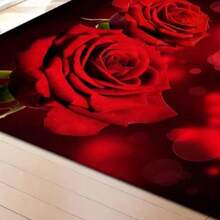情人節玫瑰花愛心圖案客廳裝飾地毯大面積歐美進口門口小墊 - 玫瑰情人5 - 查看 6