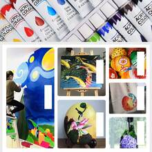 1套24色鋁管丙烯顏料,每管12毫升,用於塗鴉,手繪,壁畫,美術學生,藝術工作室,diy,防水 - 彩色 - 查看 5