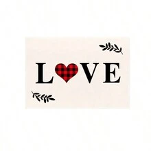 4件情人節餐墊家具布藝喜慶裝飾隔熱桌墊托盤墊茶墊西餐防髒桌墊 - 紅色 - 查看 5