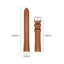 1 Pc Leather Strap Compatible With Huawei Watch Fit Mini Strap Wristband Bracelet Loop Genuine Leather Band Compatible With Huawei Smart Watch Fit Mini Corre - Brown - View 3