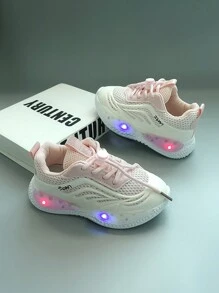 Zapatos con LED cómodos y elegantes para niños - Rosa - Ver 1