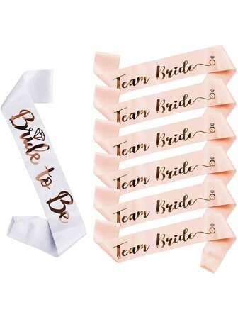 Bachelorette Party Bride To Be Straps, Bride To Be Ceremony Straps, Bridesmaid Team Champagne Ceremoniella Straps, Bröllopsfest Ceremoniband, Lämplig för Bröllopsfest och Bröllop, Bröllopsfesttillbehör, Semestertillbehör Halloween