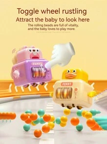 Cute Cartoon Animal Race Car With Press-To-Go Mechanism And Anti-Fall Design - Multicolor - View 3