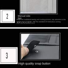 Car Sun Visor Organizer, Multi-Purpose Storage Pouch For Cards, Eyeglasses, Tickets & Documents - Multicolor - View 2