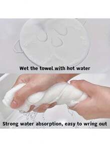 熱敷毛巾面膜皮膚管理面膜罩美容冷熱蒸汽家用洗臉紙返校季節宿舍洗臉巾家用浴室 - 黑與白 - 查看 4
