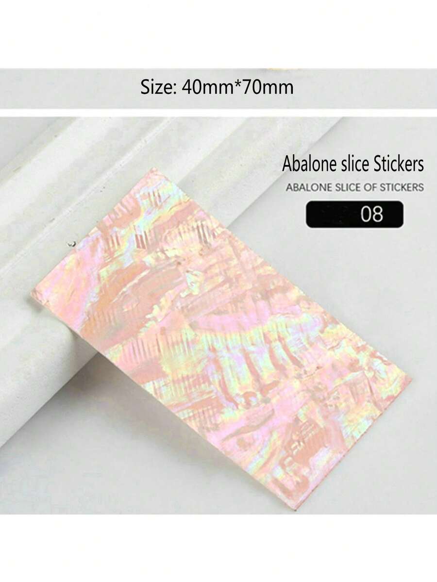 鮑魚殼貼紙,帶膠殼紙,diy珠寶製作用品,手機殼貼紙,日式指甲藝術貼紙,燈具配件,繪畫用品 - 08 - 查看 1