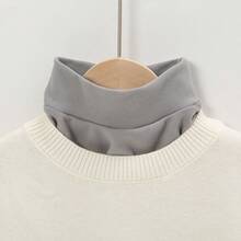 1pc Solid Color Fleece Detachable Collar - Multicolor - View 6